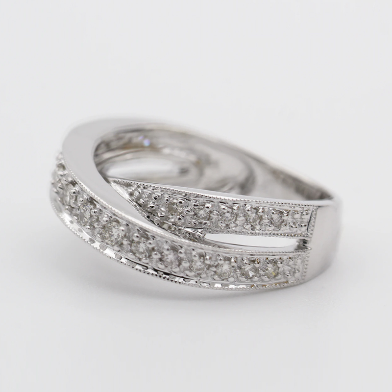 Couple Silver Ring Diamond